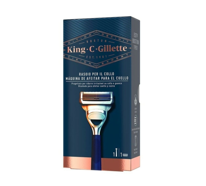 Manual shaving razor King C Gillette Neck Razor Blue